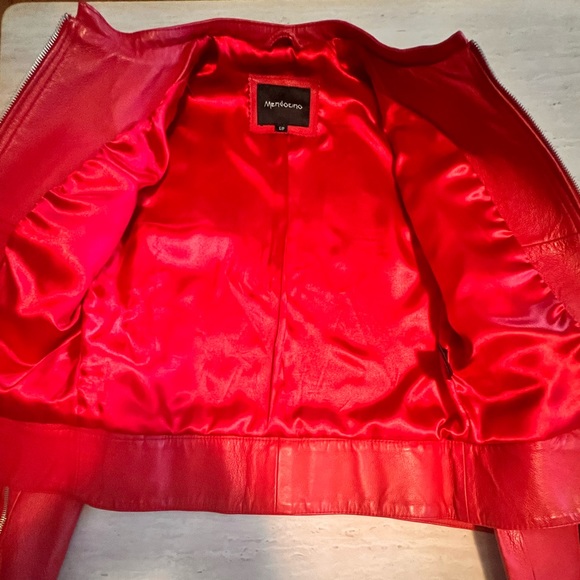 Mendocino red leather jacket - Picture 5 of 11